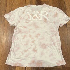 YOUNG & RECKLESS Men’s Tie Dye Short Sleeve Tee Shirt (pink/white)(Size:…